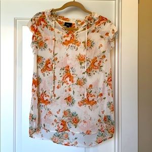 Sheer floral top